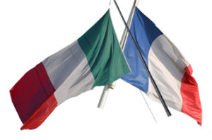 Risultati immagini per bandiere italia francia